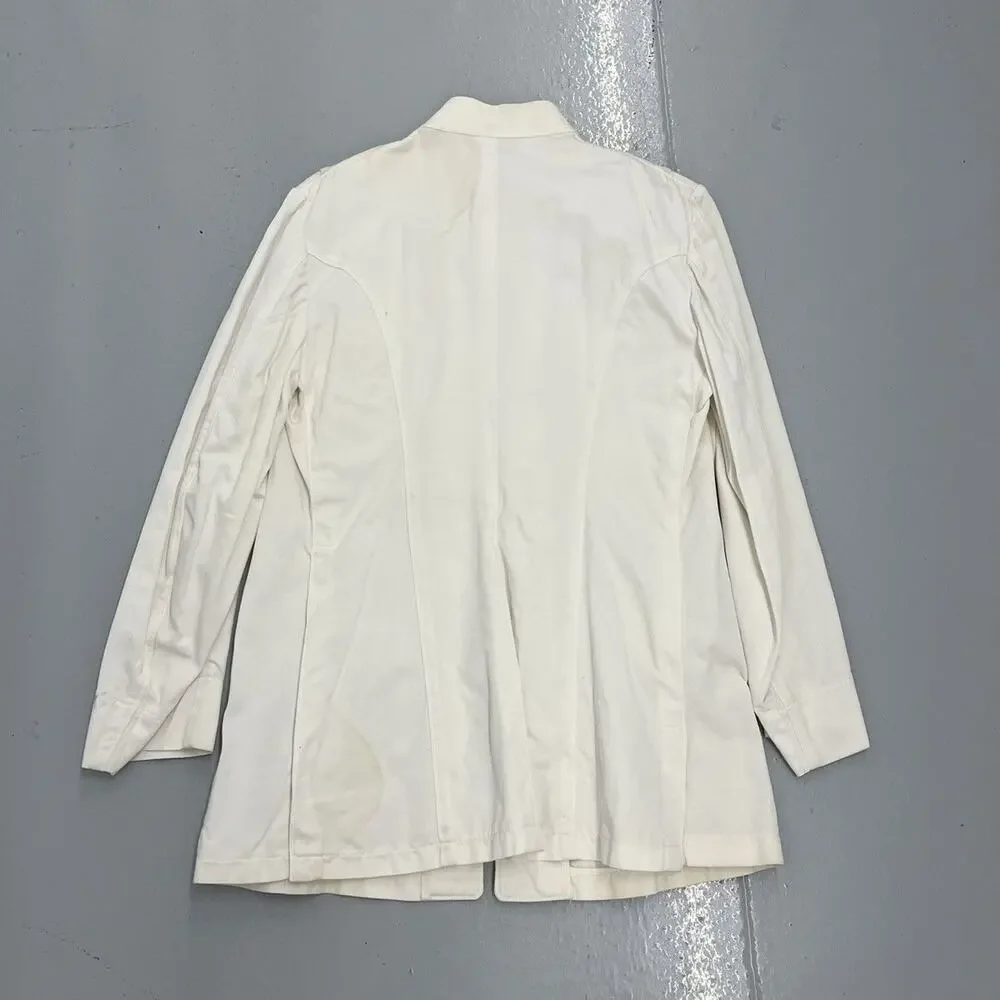 Vintage WW2 US Navy White Service Dress Shirt Jacket